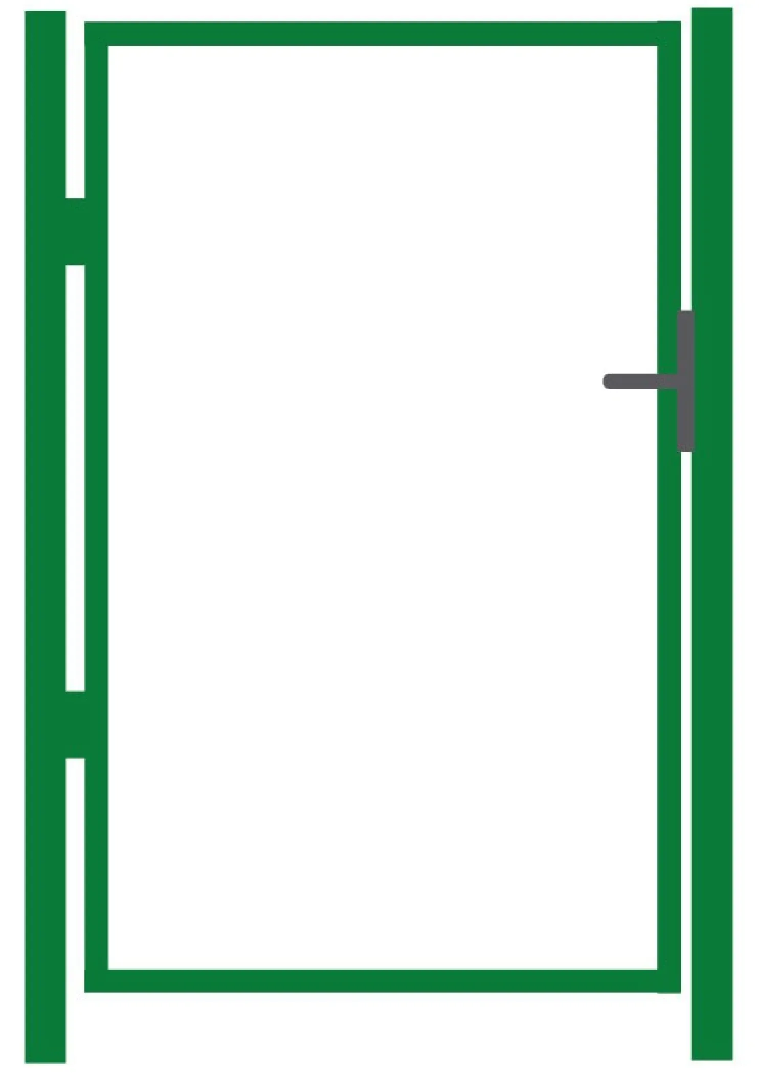 AB Polar käyntiportin runko korkeus 200 cm leveys 100 cm