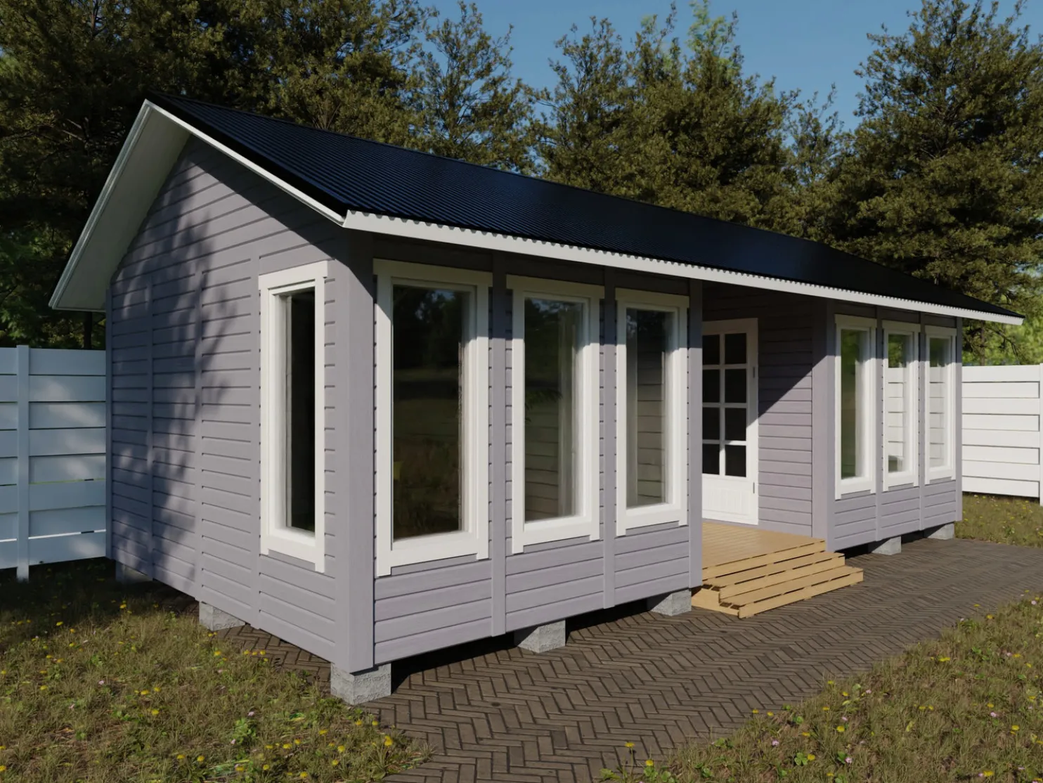 Aitta Timburg E25VK, 8040x4240mm, 25.6m², puuvalmis