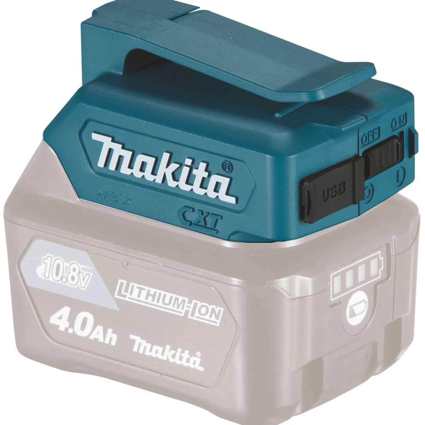 Akkuadapteri Makita CXT ADP06 1xUSB 10,8V/12V akuille