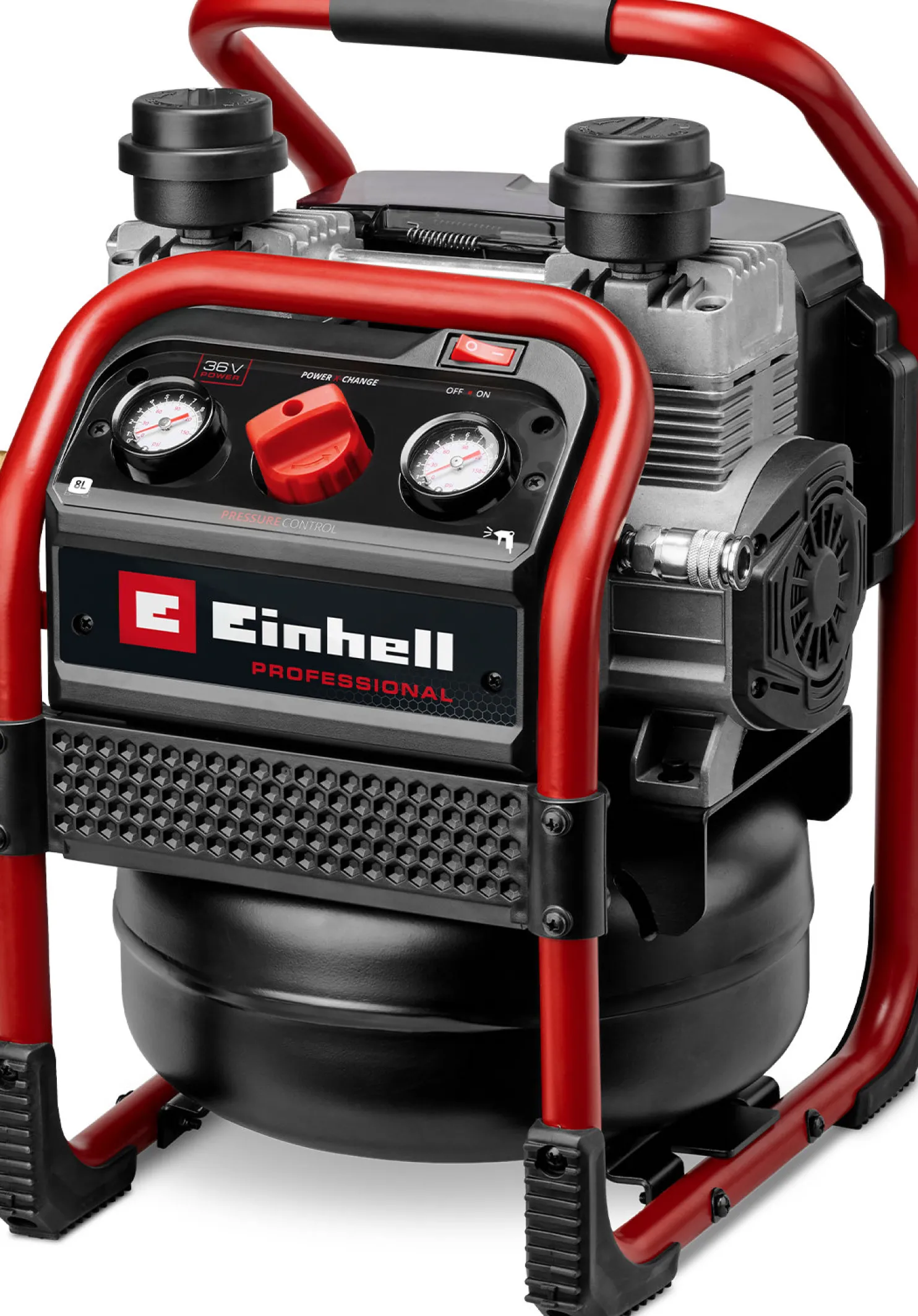 Akkukompressori Einhell Professional Silenzzo 36/210 PXC 2x18V ilman akkuja