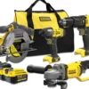 Akkukonesarja Stanley Fatmax V20 SFMCK469M2-QW 4 osaa 18V 2x4,0 Ah akuilla + laukku