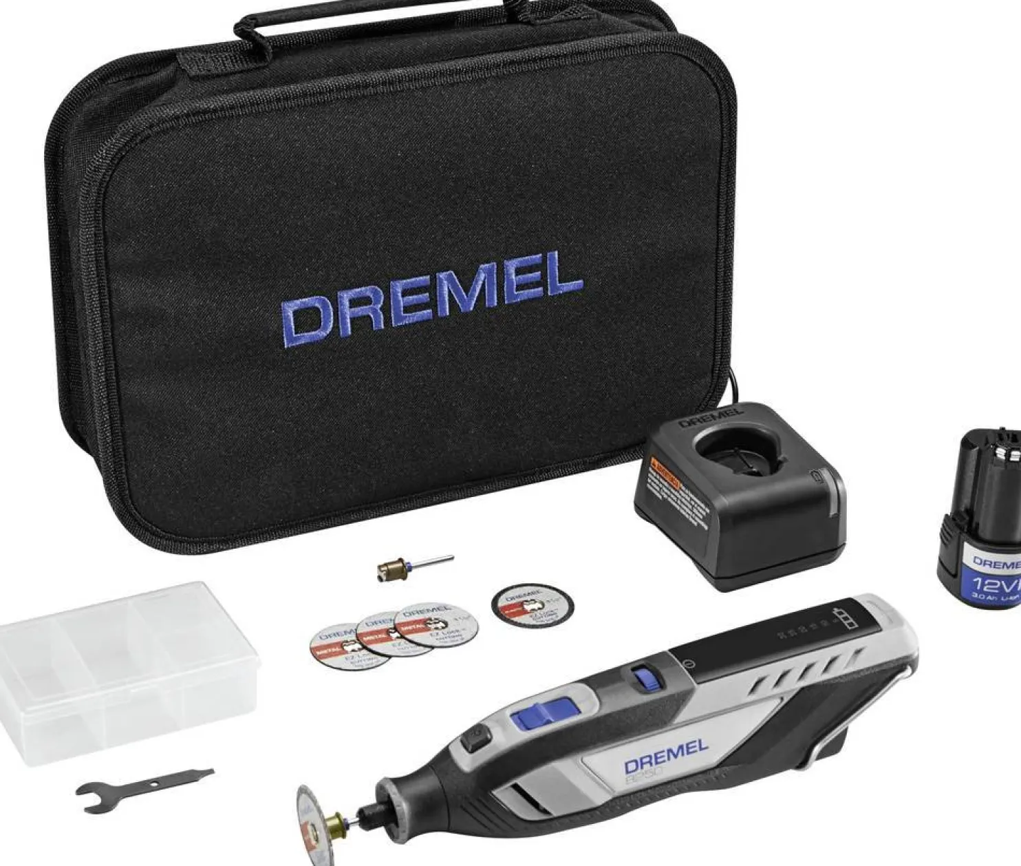 Akkumonitoimityökalu Dremel 8250-5 12V 2,0 Ah akulla