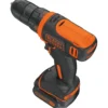 Akkuporakone Black+Decker BDCDD12 12V 1,5 Ah akulla