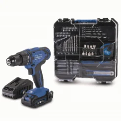 Akkuporakone Scheppach C-DTB74/1-X 20V akulla + 74-os. tarvikesetti