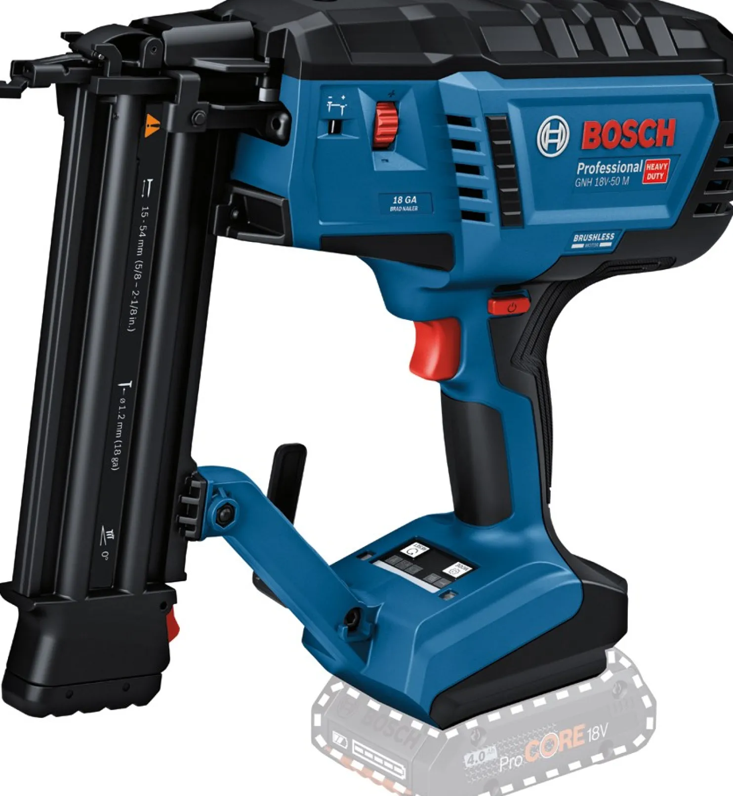 Akkuviimeistelynaulain Bosch Professional GNH 18V-50 M Solo 18V ilman akkua