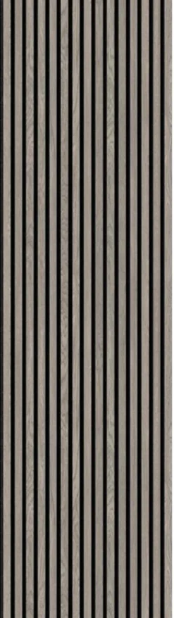 Akustiikkalevy Fibrotech Premium, 22x605x2440mm, harmaa tammi puuviilu