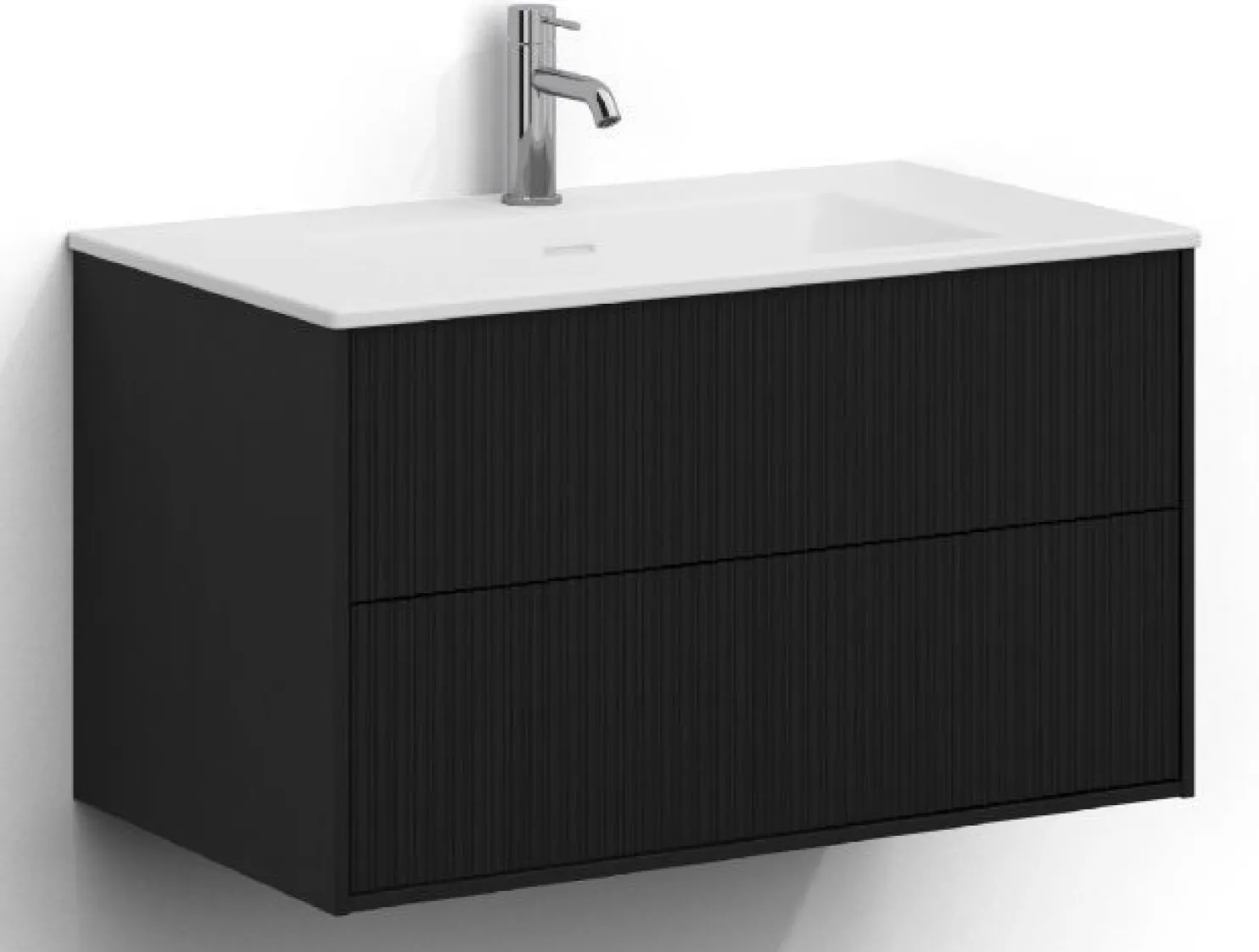 Allaskaappi altaalla Svedbergs Epos, 80x45cm, 2 ltk, push-open, eri vaihtoehtoja