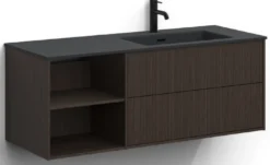 Allaskaappi altaalla Svedbergs Epos, 120x45cm, oikea, 2+0 ltk, push-open, eri vaihtoehtoja