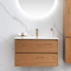 Allaslaatikosto altaalla Bathlife Lättsam 800 mm tammi