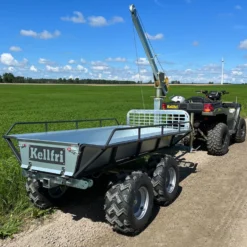 ATV metsäkärry Kellfri nostimella ja lavalla