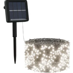 Aurinkoenergia keijuvalot 5 kpl 5x200 LED sisä/ulko eri värejä