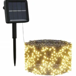 Aurinkoenergia keijuvalot 5 kpl 5x200 LED sisä/ulko eri värejä
