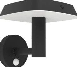 Aurinkokennoseinävalaisin Eglo Dreoli, musta/valkoinen