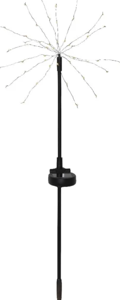 Aurinkokennovalopuu Star Trading Firework 2kpl 60cm musta