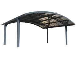 Autokatos Palram-Canopia Arizona Breeze Wings&Arch, 26.9m², kahdelle autolle, tummanharmaa/harmaa
