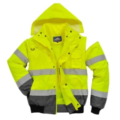 Bombertakki Portwest C465 Hi-Vis 300D keltainen/harmaa