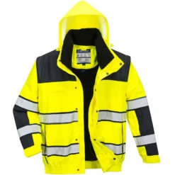 Bombertakki Portwest C466 Hi-Vis 300D keltainen/musta