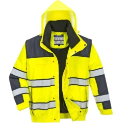 Bombertakki Portwest C466 Hi-Vis 300D keltainen/sininen
