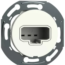 DCL-valaisinpistorasia Schneider Electric Renova, seinämalli, uppoasennus, eri värejä
