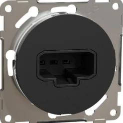 DCL-valaisinpistorasia seinään Schneider Electric ELKO One, IP21, uppoasennus, keskiölevyllä, jousiliitos