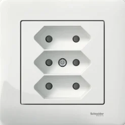 Europistorasia Schneider Electric Exxact, 3-osainen, ruuviliitos, valkoinen