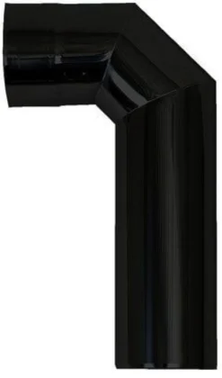 Hormin kulmaputki Harvia 90 astetta, Musta 115 mm