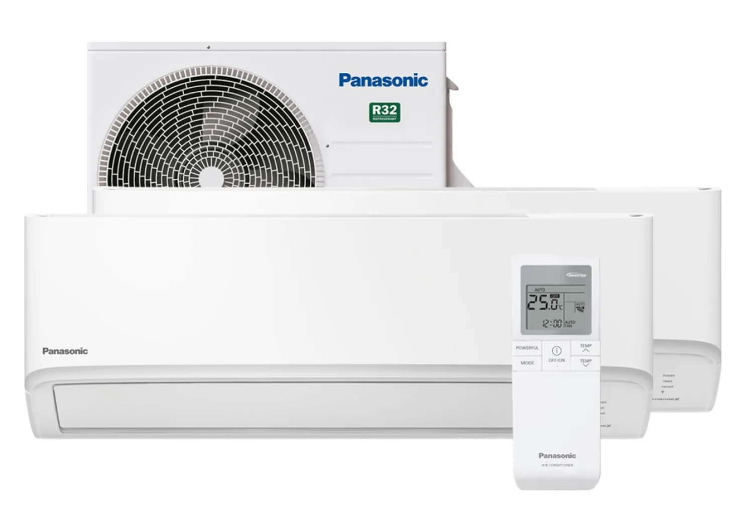 Ilmalämpöpumppu Panasonic Multisplit Z Series CU-2Z35TBE/CS-TZ25ZKEW, 2 sisäyksikköä