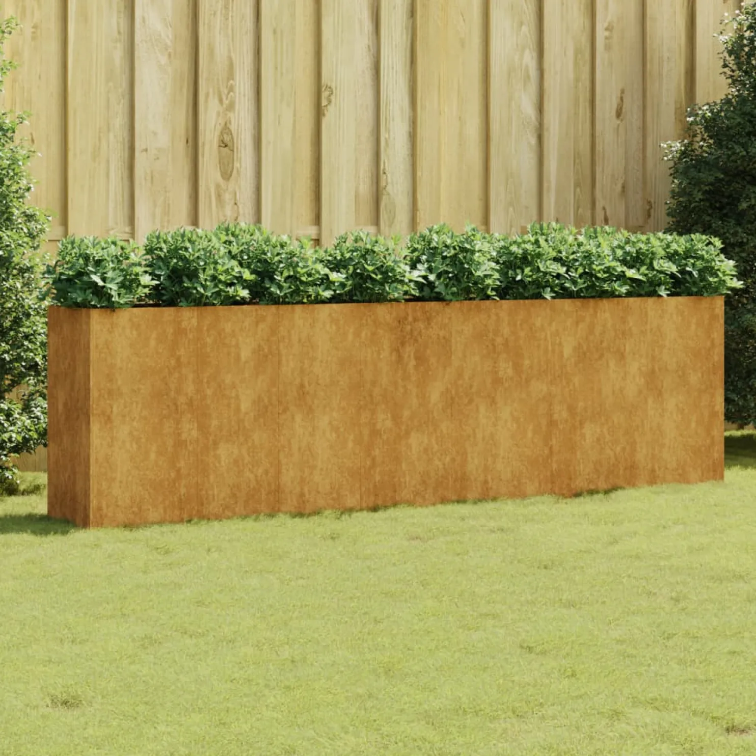 Istutuslaatikko 280x40x80 cm corten-teräs