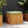 Istutuslaatikko 100x100x69 cm corten-teräs