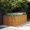 Istutuslaatikko 196x100x69 cm corten-teräs
