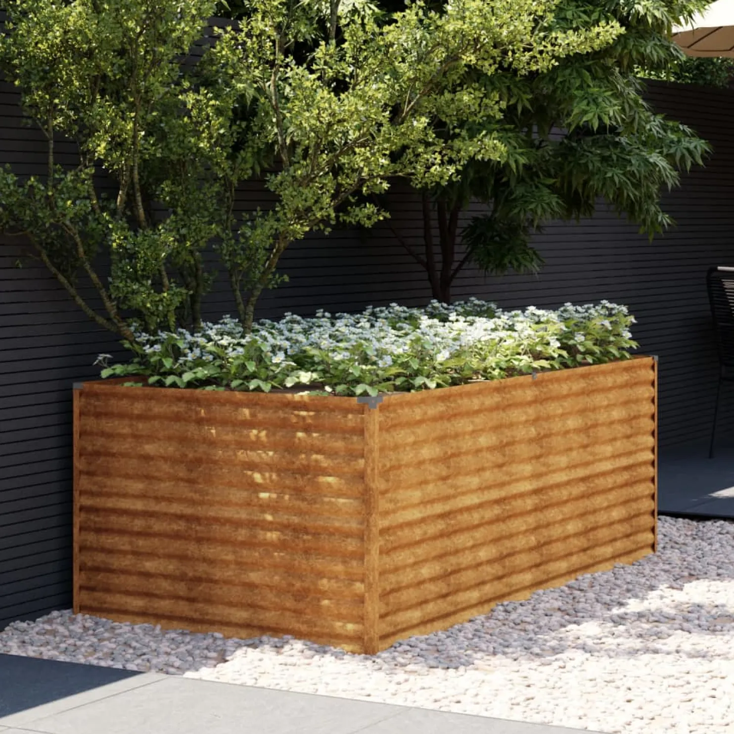 Istutuslaatikko 196x100x69 cm corten-teräs