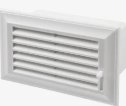 IV-kanavan ritilä Airsec 60x204 mm muovi valkoinen