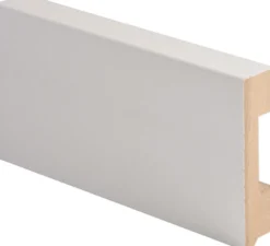 Jalkalista Maler 19x70x2750mm, johtoura, mdf, valkoinen