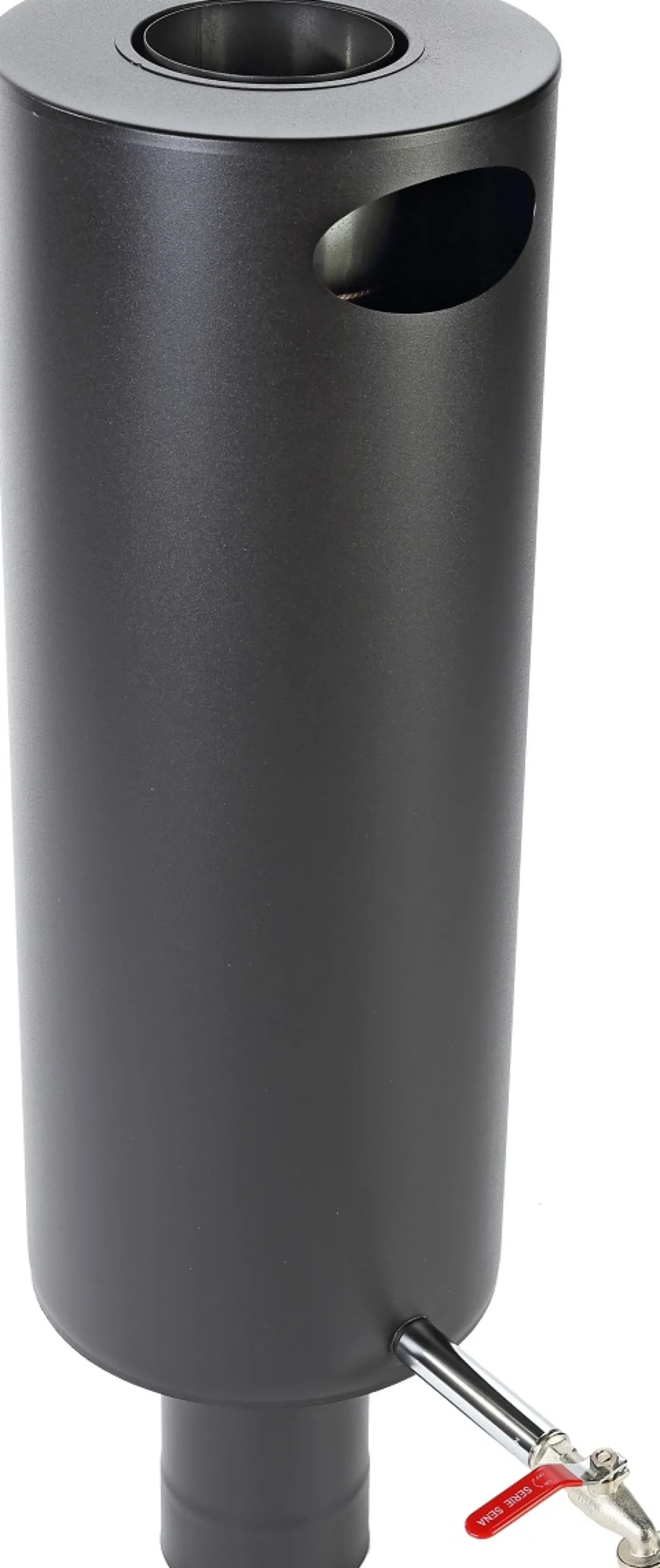 Jeremias vedenlämmitin, vesisäiliö piippumalli pyöreä 25l Ø 115 mm, musta