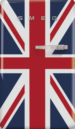 Jääkaappi pakastelokerolla Smeg FAB10LDUJ5, 54.5cm, 105/17 l, Union Jack, vasen