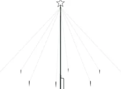 Joulukuusen valot sisä-/ulkokäyttöön, 400 LED-valoa, 2,5 m