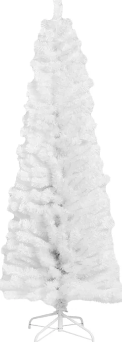 Joulukuusi Nordic Winter, Bling, kapea PVC , luokka C, 180x68cm, valkoinen
