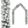 Jouluseppele lumihuurteella, vihreä, 10 m, PVC
