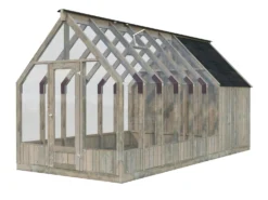 Kasvihuone vajalla Palmako Emilia 8,2+4,0 m2