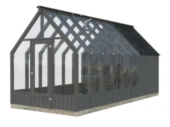 Kasvihuone vajalla Palmako Emilia 8,2+4,0 m2
