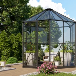 Kasvihuone Vitavia Hera 4500, 4.5m², lasi, musta