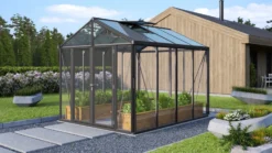 Kasvihuone Vitavia Poseidon 8.1m² alumiinirunko musta