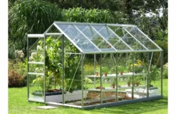 Kasvihuone Vitavia Venus 6.2m² lasi alumiinirunko harmaa