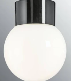 Kattovalaisin Ifö Electric Classic Glob Ø150mm opaalilasi musta suora IP54