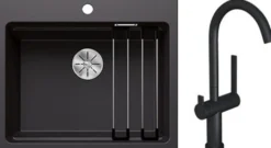Keittiöallas Blanco Etagon 6 ja Lapetek Round-A keittiöhana APK-liitäntä eri värejä