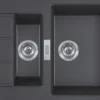 Keittiöallas Frank Sirius S2D 651-78 780x500 mm Tectonite musta