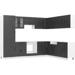 Keittiökaappisarja, 14-osainen Kalmar, eri värejä (43839)