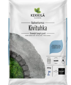 Kivituhka vaaleanharmaa Kekkilä 56 säkkiä x 20kg/lava, 1120 kg