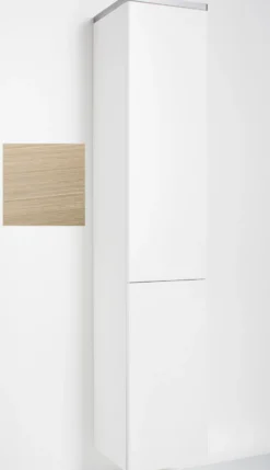 Korkea kaappi Ido Glow 330x1750x360mm push open tammi
