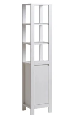 Korkea kaappi Interia Classic Andersen, 41x185x35 cm, valkoinen